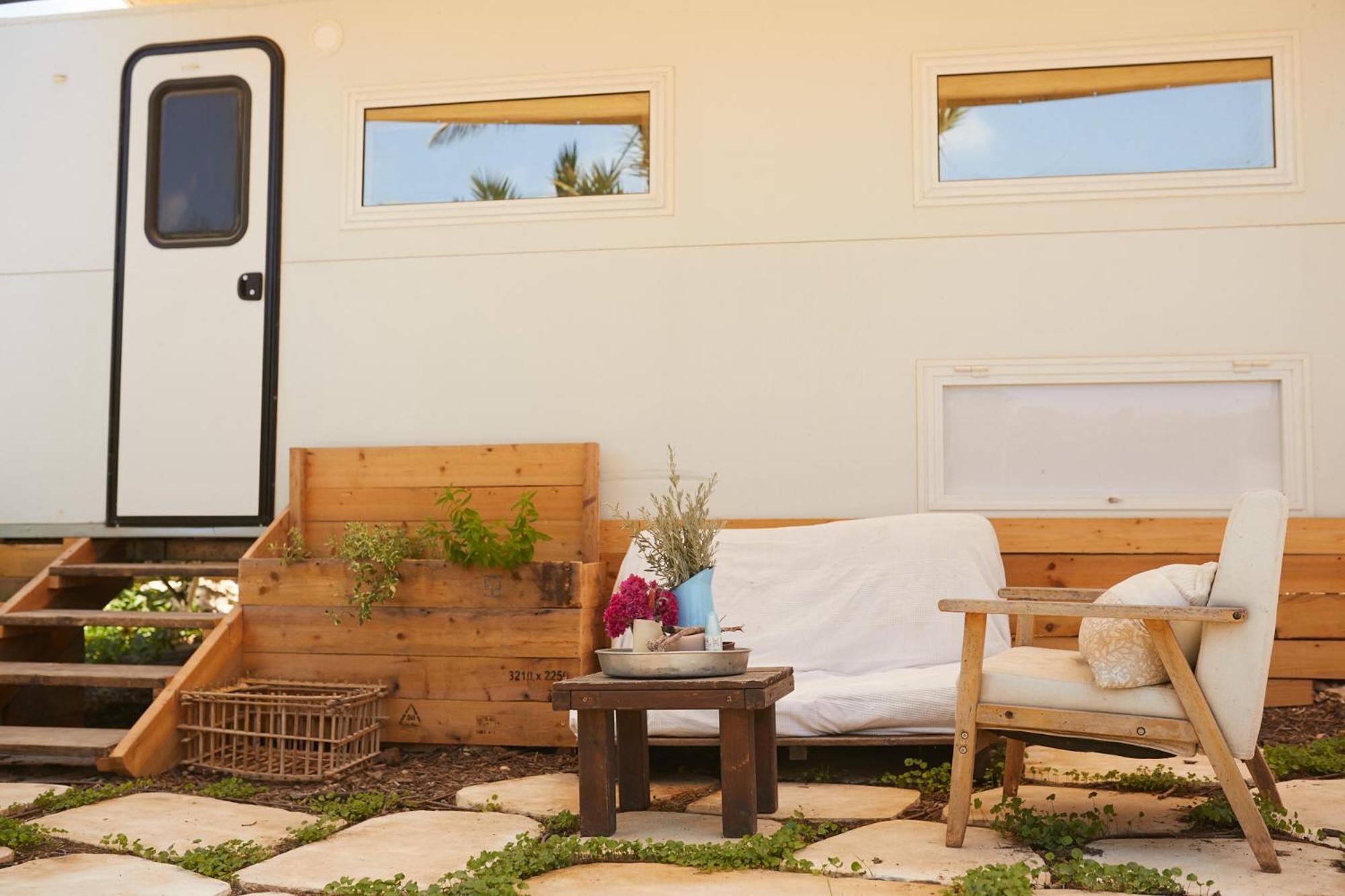 Holiday home קרוואן מול הים HaBonim